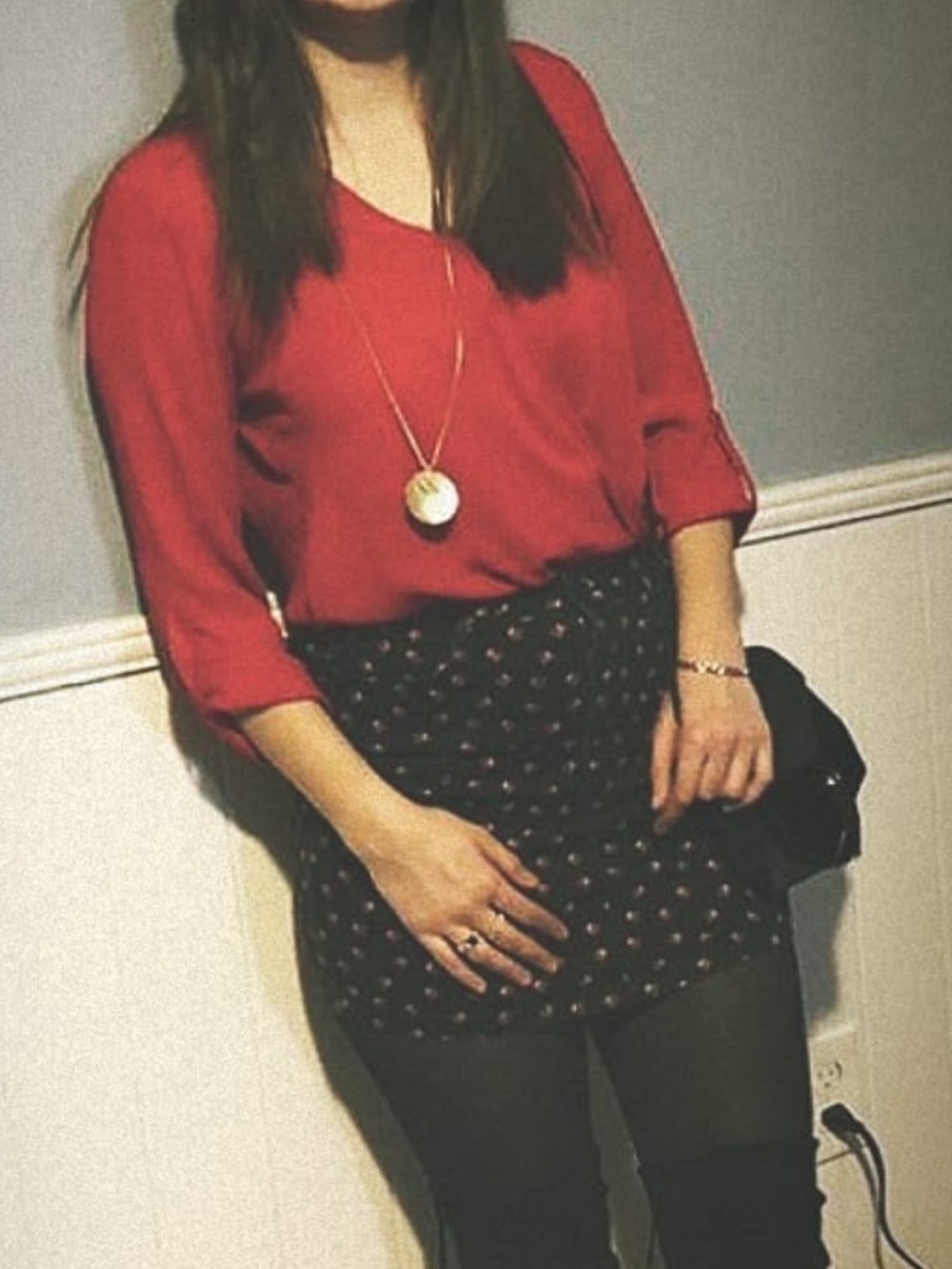 Pleione Vivid Red Women's Blouse
